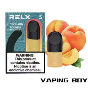relx infinity pod fresh peach (orchard rounds)