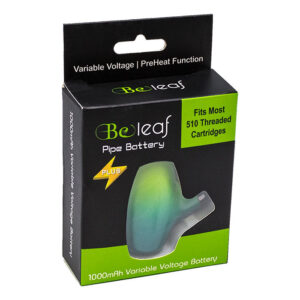 green & teal sherlock pipe shaped 510 cartridge battery