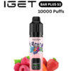 IGET BAR PLUS KIT S3 – STRAWBERRY RASPBERRY – 10 000 PUFFS import placeholder for 14134