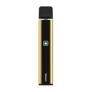 comoil disposable vaporizer device for use with thc & cbd oils and preheat function