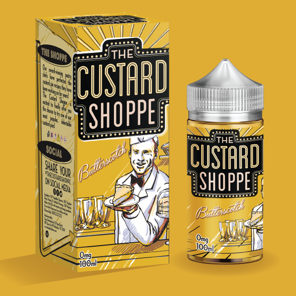 the custard shoppe butterscotch 100ml the custard shoppe butterscotch 100ml
