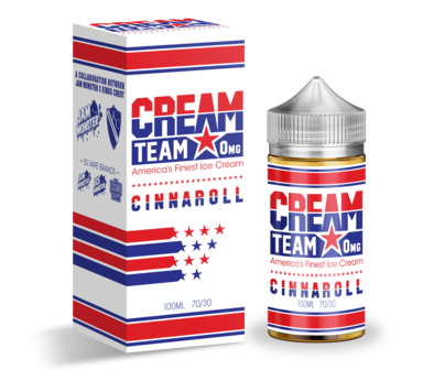 cinnaroll by the cream team usa e juice 100ml cinnaroll by the cream team usa e juice 100ml