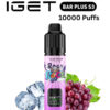 IGET BAR PLUS KIT S3 – GRAPE ICE – 10 000 PUFFS import placeholder for 14152