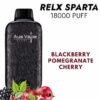 RELX SPARTA – BLACKBERRY POMEGRANATE CHERRY – 18.000 PUFFS import placeholder for 12033