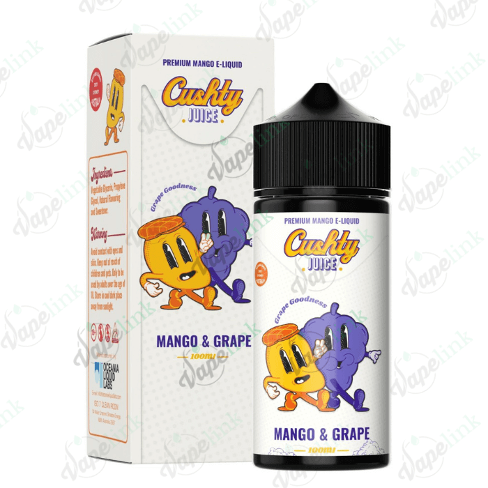 cushty juice mango and grape 100ml cushty juice mango and grape 100ml