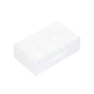 dual plastic storage case for 20700 or 21700 battery