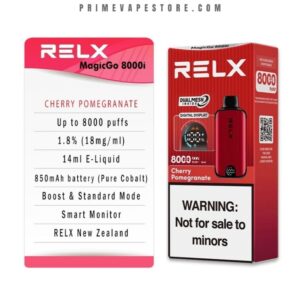 relx magicgo 8000 puffs cherry pomegranate