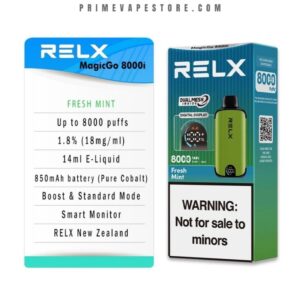 relx magicgo 8000 puffs fresh mint