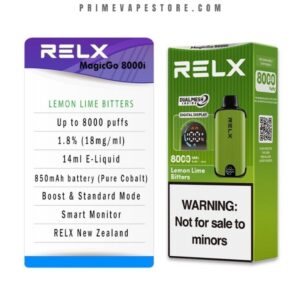relx magicgo 8000 puffs lemon lime bitters