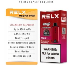 relx magicgo 8000 puffs strawberry raspberry