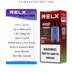 relx magicgo 8000 puffs triple berry