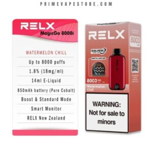 relx magicgo 8000 puffs watermelon chill