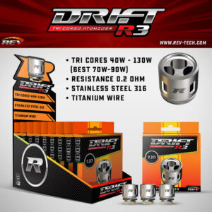 rev drift replacement coils (3pcs/pack)