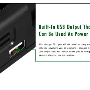 golisi s2 smart charger with lcd screen (2 bay)