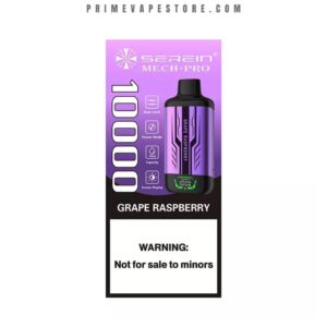 serein mechpro 10000 puffs grape raspberry