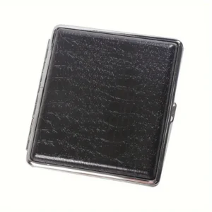 textured leatherette cigarette case