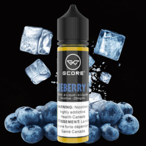 blueberry ice salt by gcore e liquid 60ml