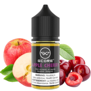apple cherry salt by gcore e liquid 30ml