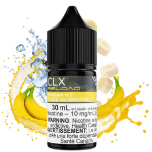 banana ice salt by clx reload e liquid