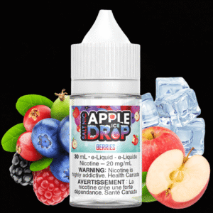 berries ice salt by apple drop e liquid