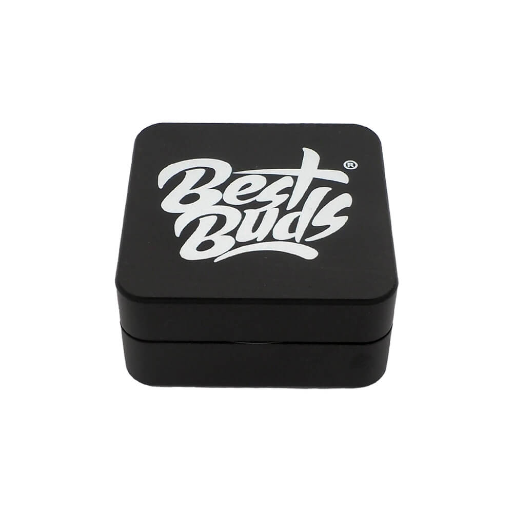 best buds flat square aluminium grinder 2 parts (50mm) best buds flat square aluminium grinder 2 parts (50mm)