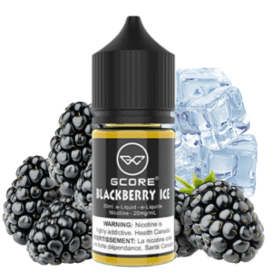 blackberry ice salt by gcore e liquid 30ml