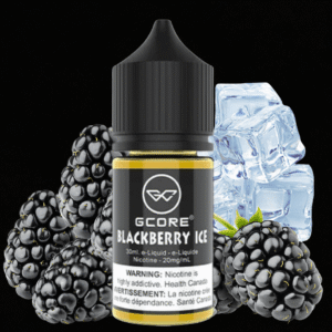 blackberry ice salt by gcore e liquid 30ml