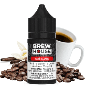caffe del latte salt by brew house e liquid
