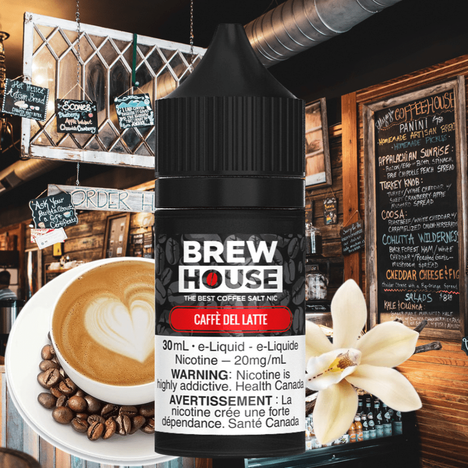 caffe del latte salt by brew house e liquid caffe del latte salt by brew house e liquid