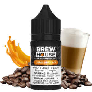 caramello macchiato salt by brew house e liquid