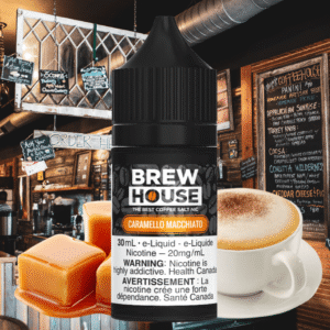 caramello macchiato salt by brew house e liquid