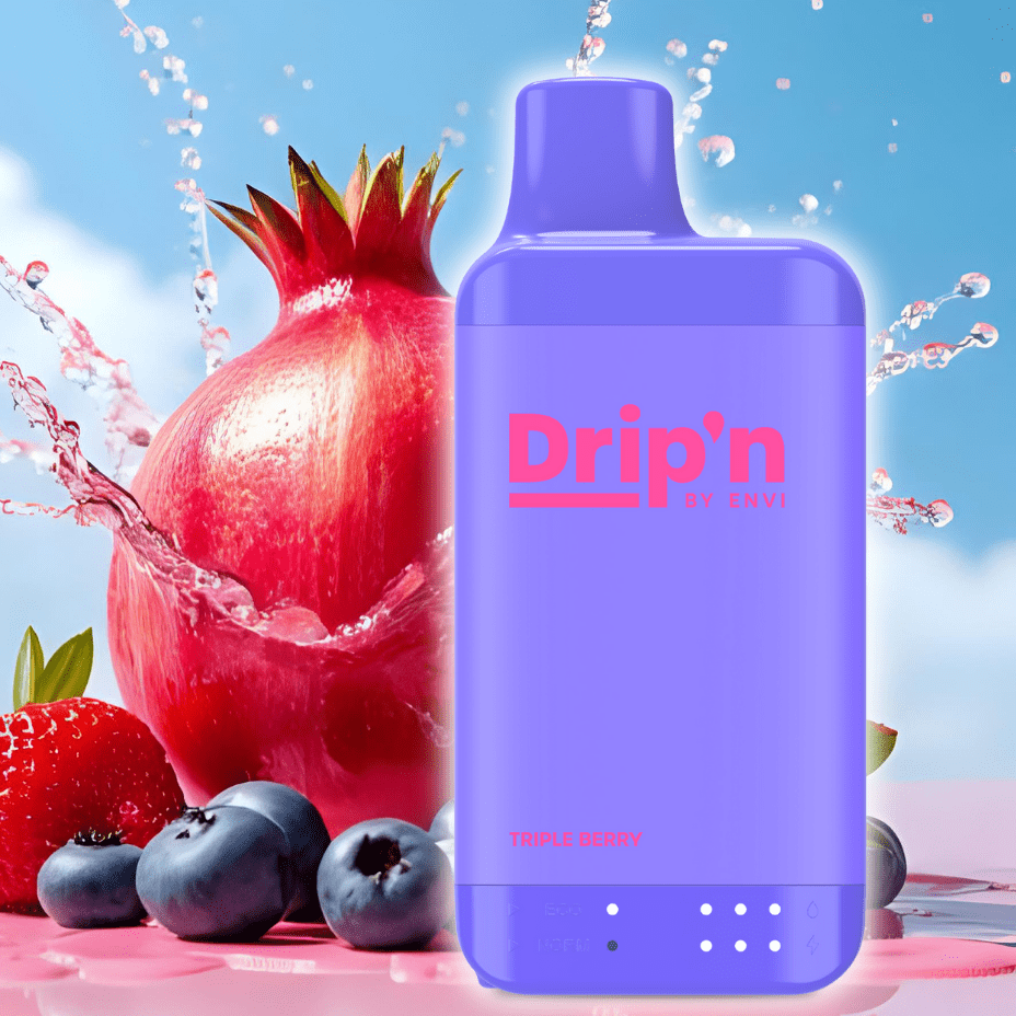 drip'n by envi 16k disposable vape triple berry drip'n by envi 16k disposable vape triple berry