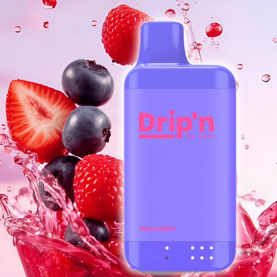 drip'n by envi 16k disposable vape triple berry drip'n by envi 16k disposable vape triple berry