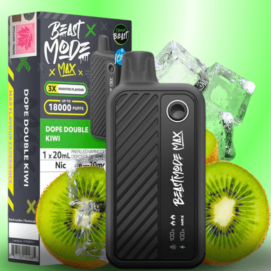 flavour beast beast mode max 18k disposable dope double kiwi flavour beast beast mode max 18k disposable dope double kiwi