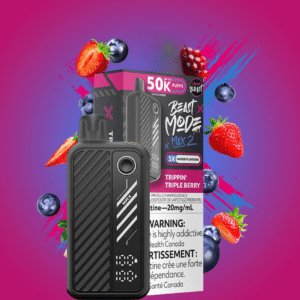 flavour beast mode max 2 50k disposable vape trippin triple berry