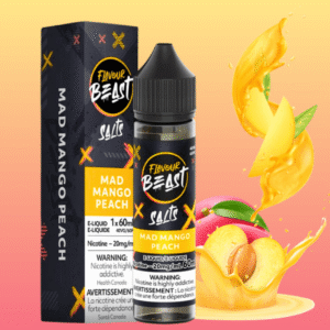 flavour beast salt 60ml mad mango peach