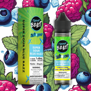 flavour beast salt 60ml super sour blue razz