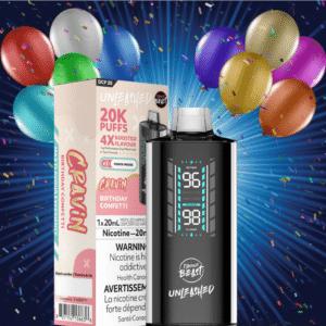 flavour beast unleashed dcp 20k disposable vape birthday confetti