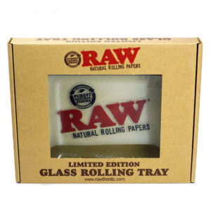 raw glass rolling tray small