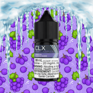 grape ice salt by clx reload e liquid