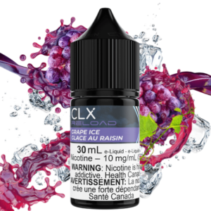 grape ice salt by clx reload e liquid