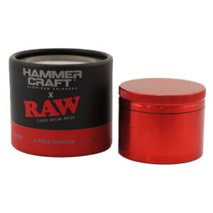 raw hammer craft large aluminium grinder 4 parts 60mm
