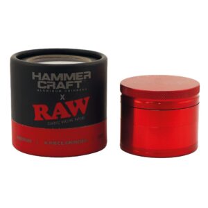 raw hammer craft medium aluminium grinder 4 parts 55mm