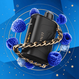 kraze luna 42k disposable vape sapphire blue razz ice