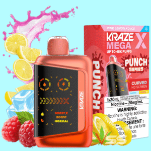 kraze mega x 48k disposable vape pink lemon ko iced