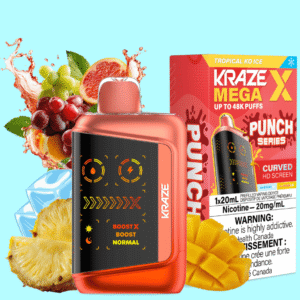 kraze mega x 48k disposable vape tropical ko iced