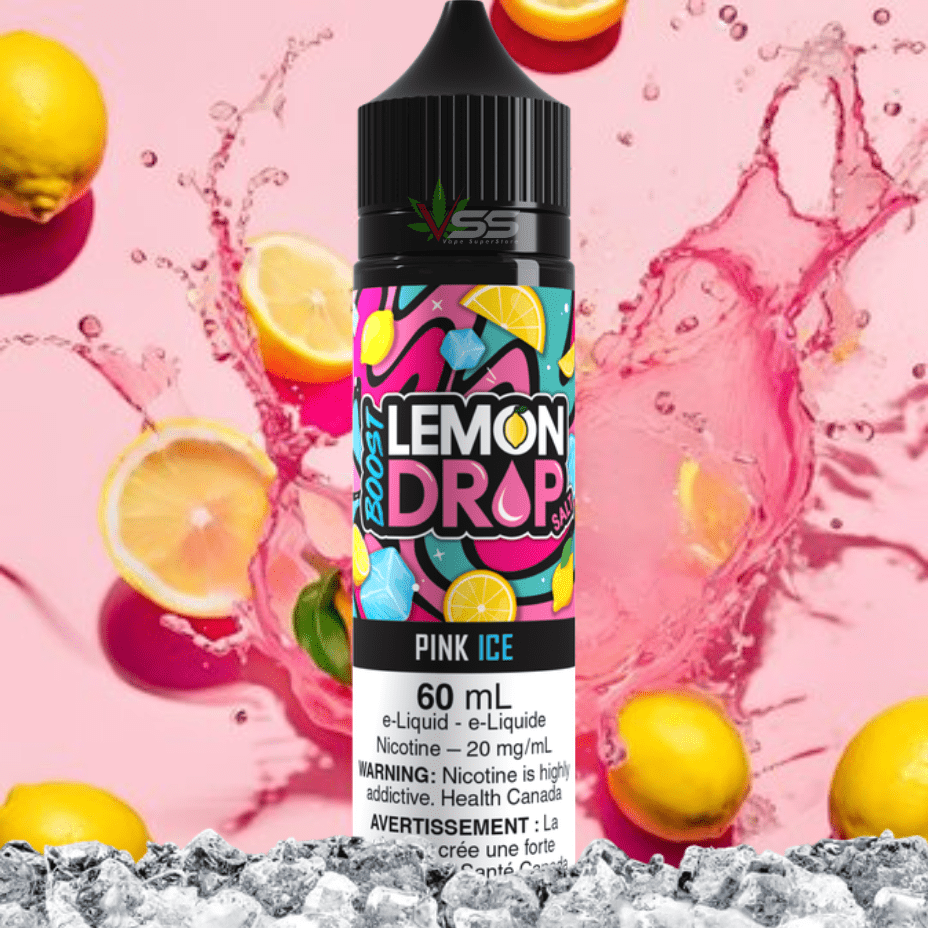 lemon drop boost salt nic 60ml pink ice lemon drop boost salt nic 60ml pink ice