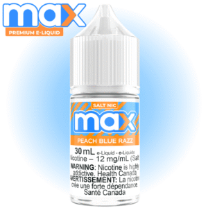 max e liquid peach blue razz salt