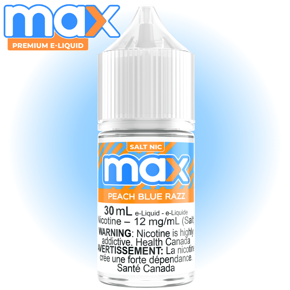 max e liquid peach blue razz salt max e liquid peach blue razz salt