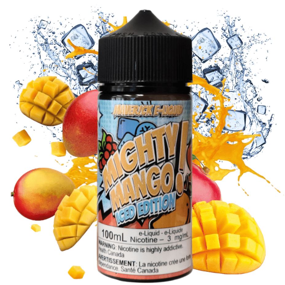mighty mango iced by maverick e liquid 100ml mighty mango iced by maverick e liquid 100ml